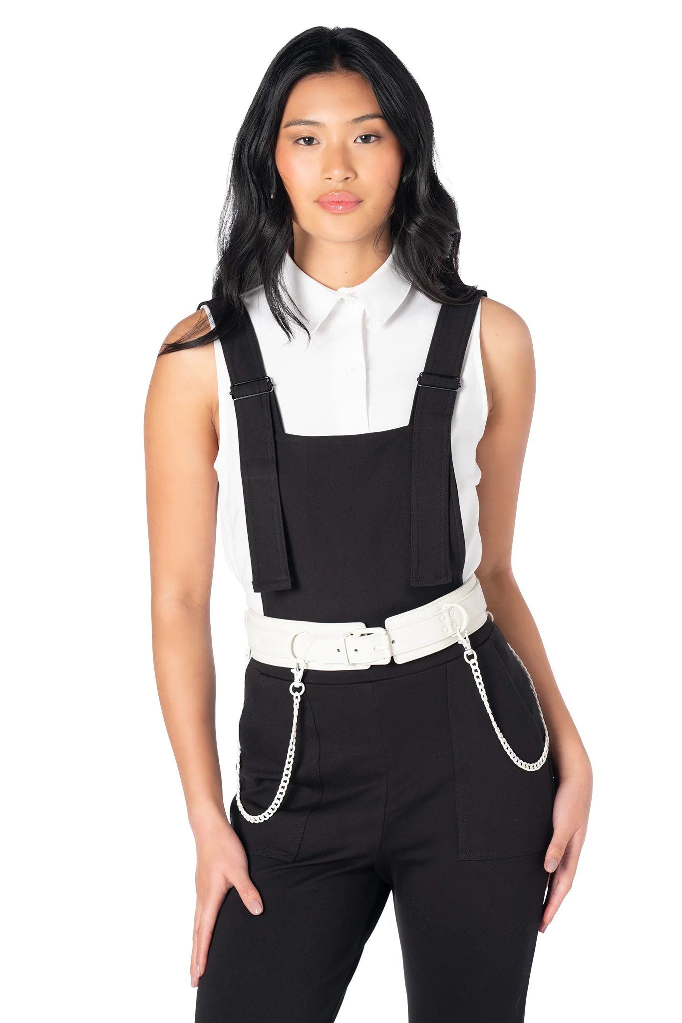 All White Chained Up Belt - Image 8