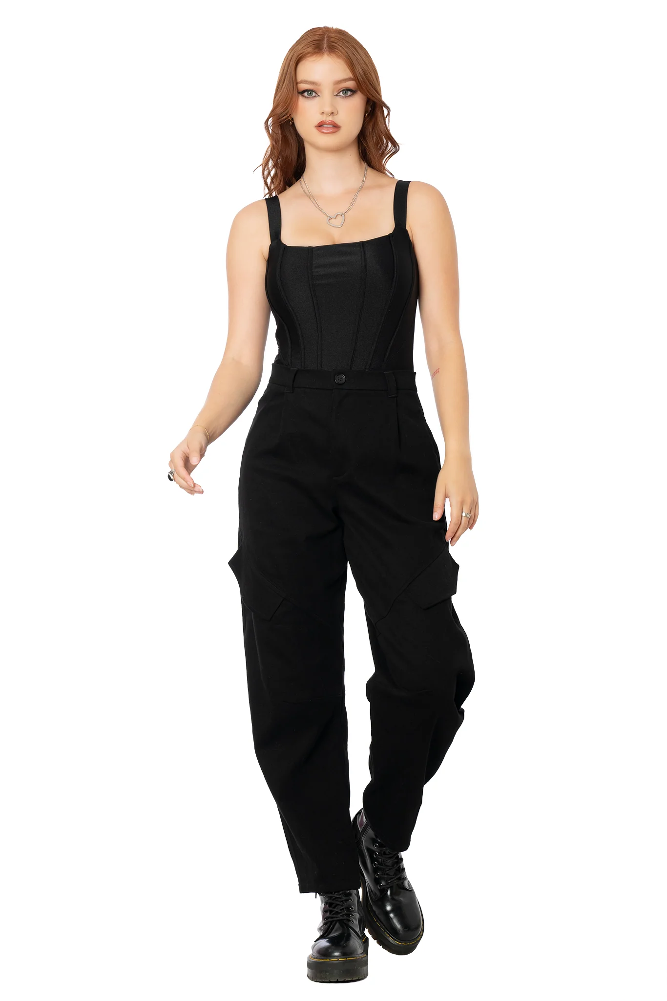 Black Barrel Leg Pants - Image 3
