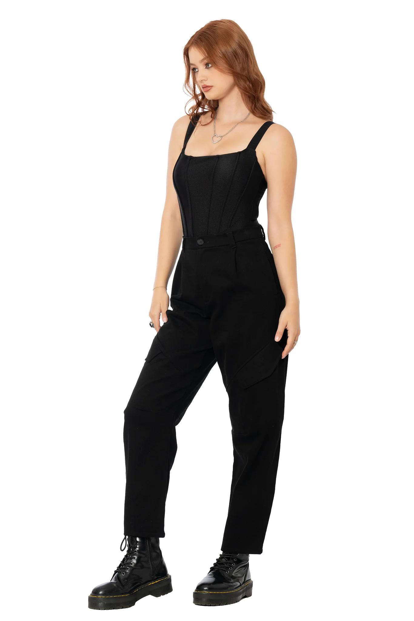 Black Barrel Leg Pants - Image 8