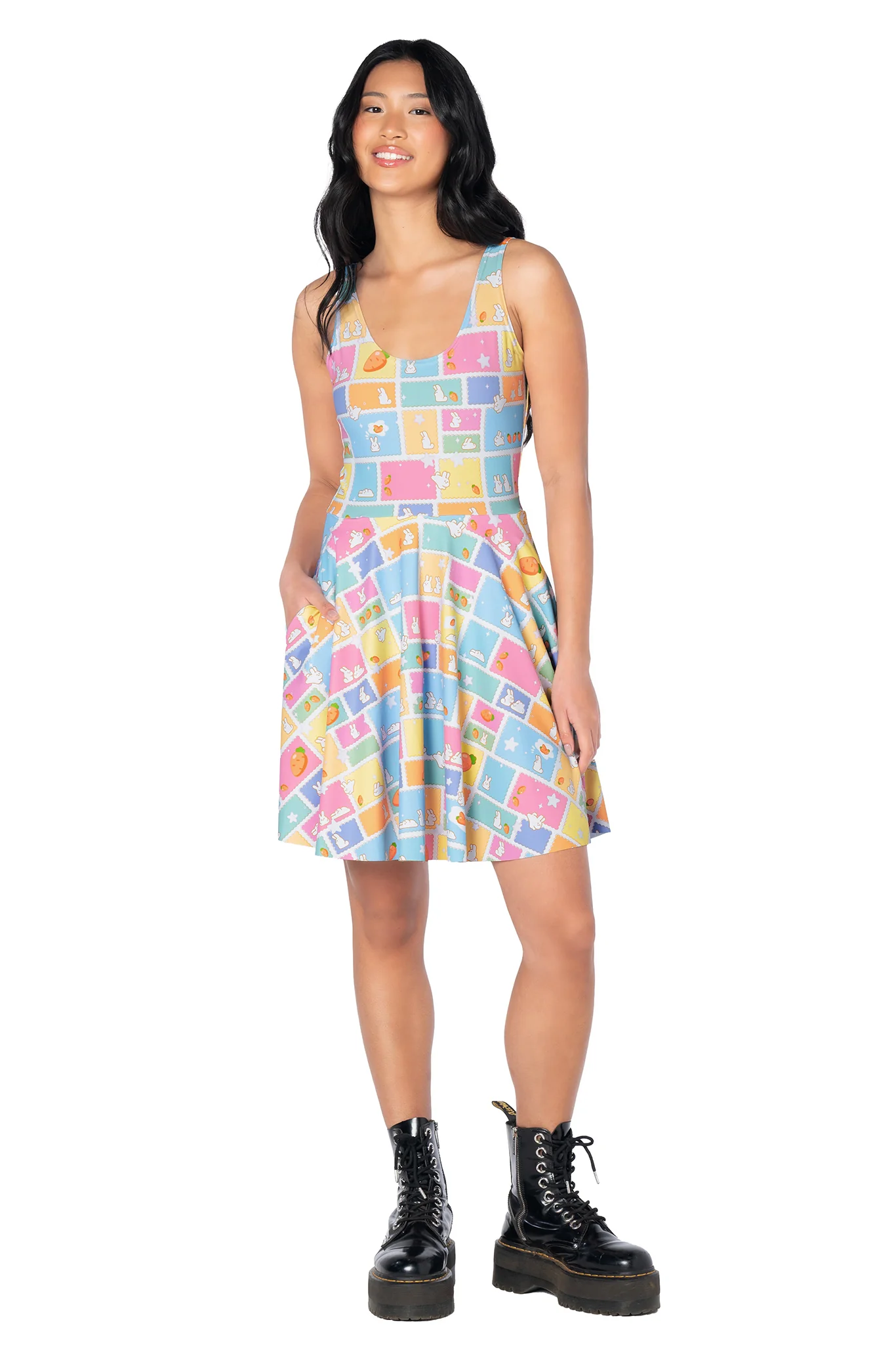 Bunnygram Scoop Skater Dress - Image 4