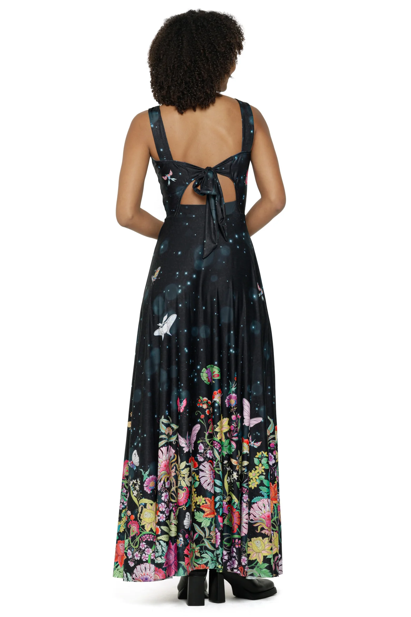 Butterfly Garden Bow Back Maxi Dress - Image 6