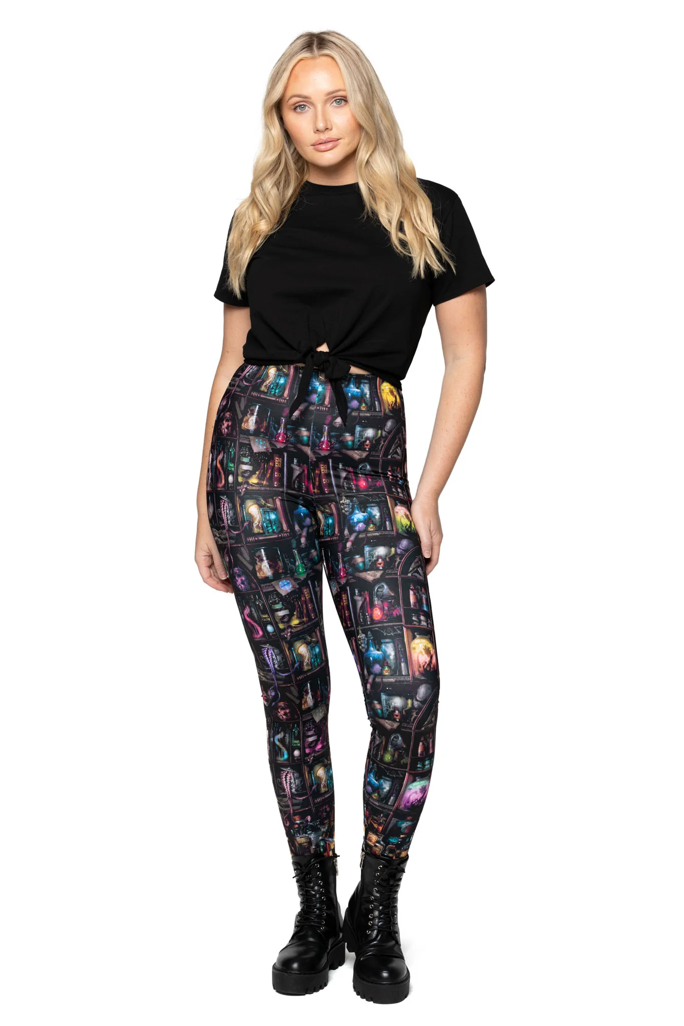 Cabinet of Curiosity High Waisted Matte Finish Leggings