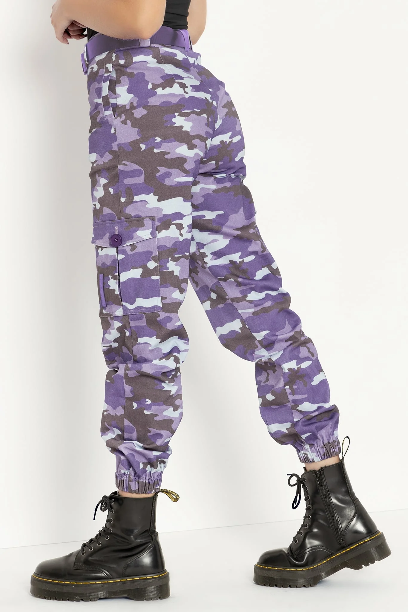Camo Purple Cargo Pants - Image 4