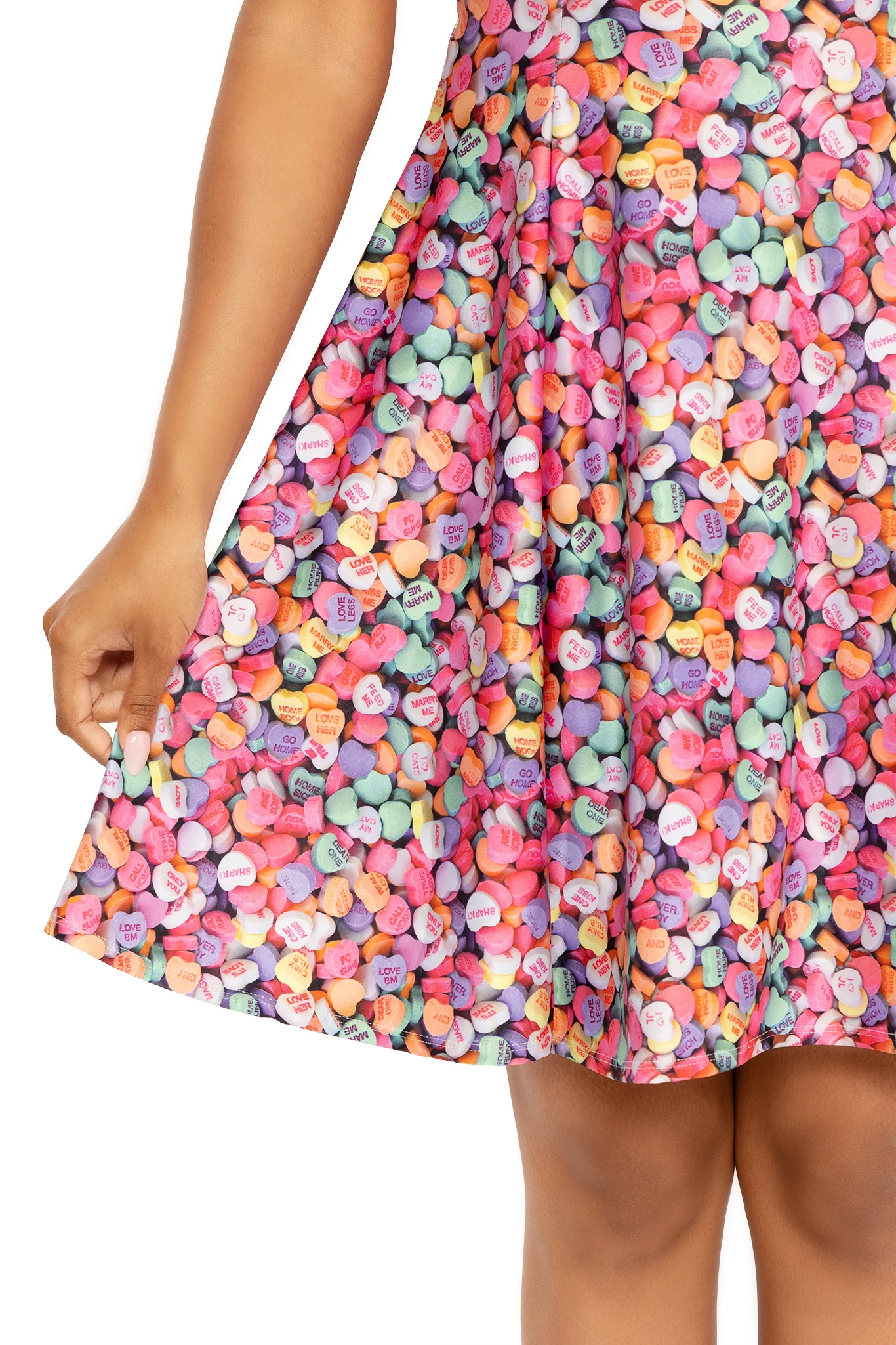 Candy Hearts Longline Strappy Dress - Image 5