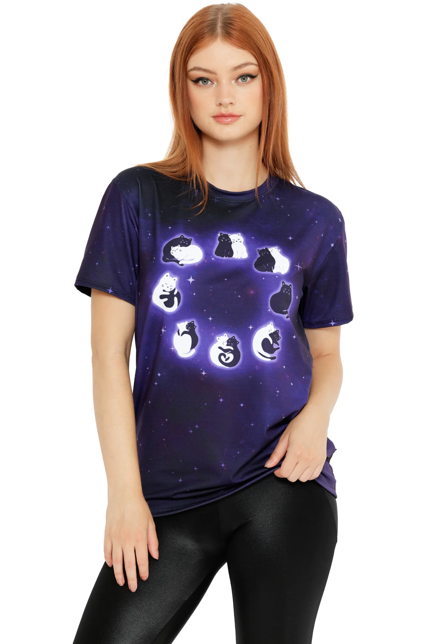 Cat Phases Boyfriend Tee - Image 2