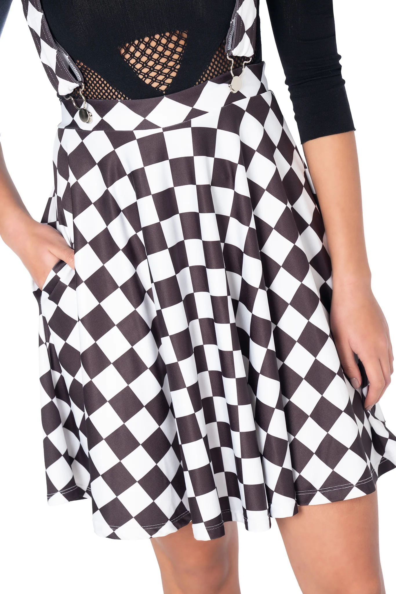 Checkmate Pinafore Skirt - Image 7
