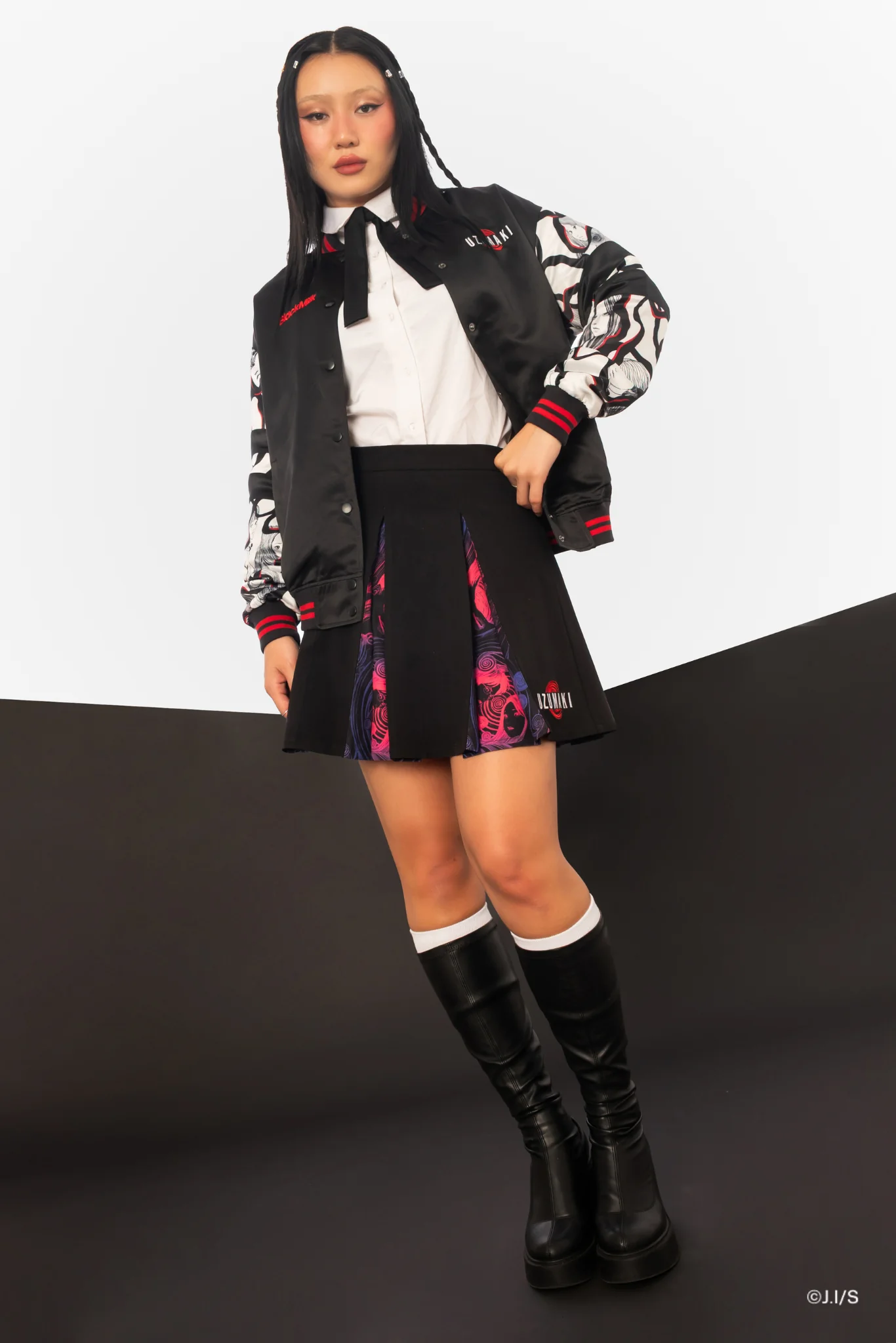 Coiling Chapters Pleated Skirt
