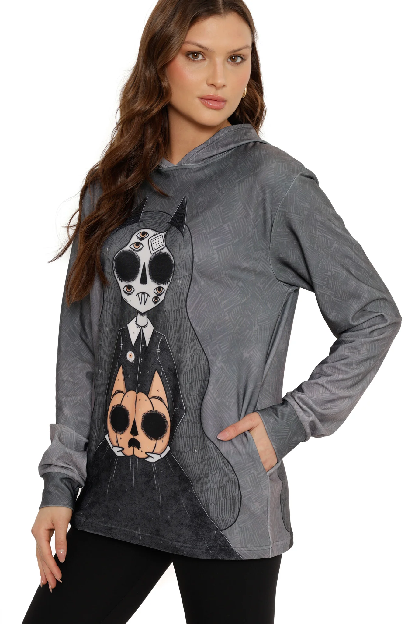 Demon Girl Hoodie Sweater - Image 2