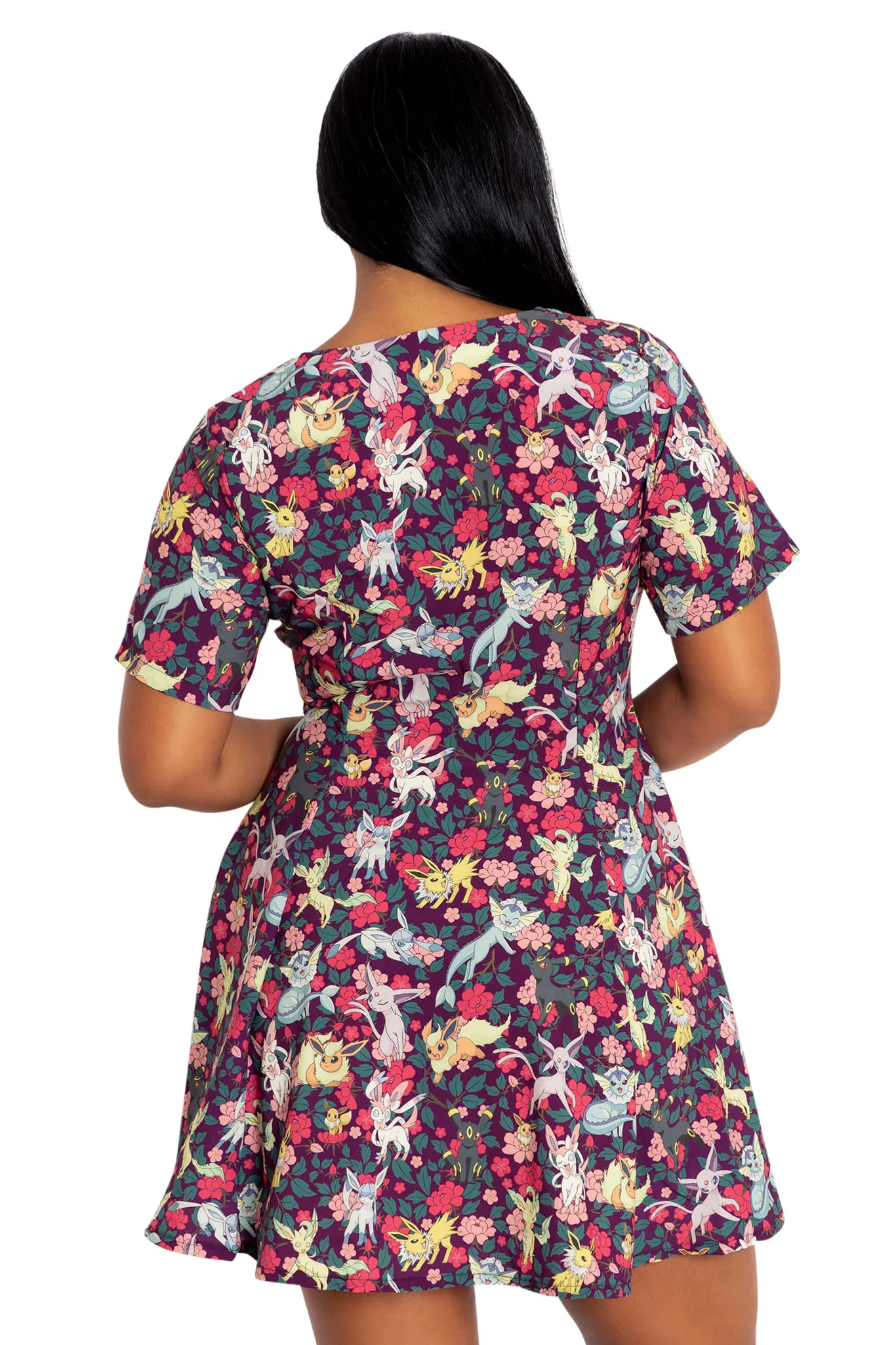 Eevee Evolution Floral V Dress - Image 2