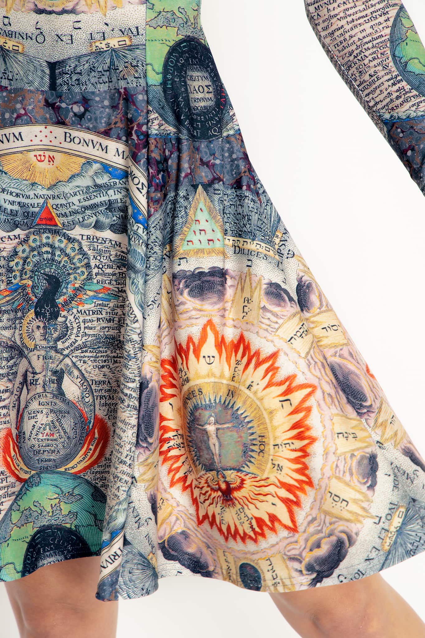 Eternal Wisdom Long Sleeve Evil Longline Dress - Image 6