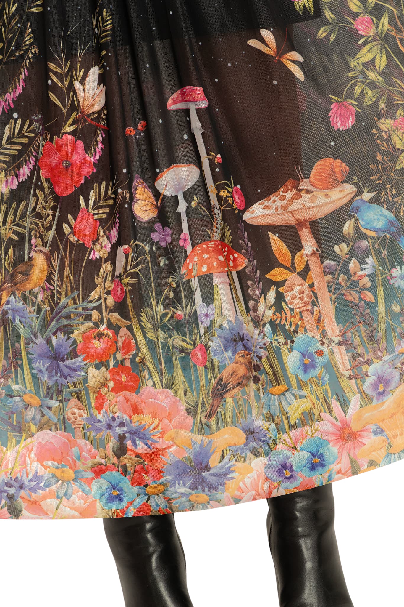 Fairytale Floral Sheer Bishop Maxi Dress - Image 8