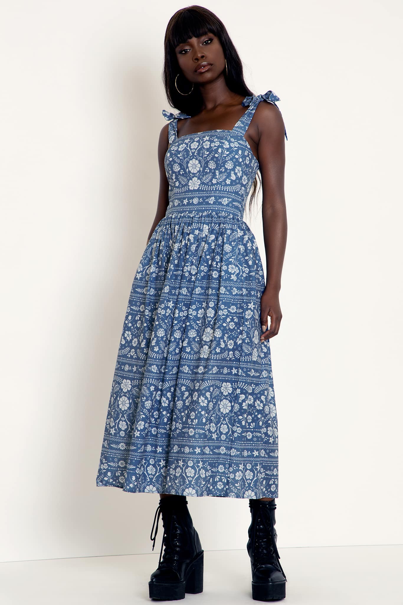 Foxy Garden Tie Dress - Image 2