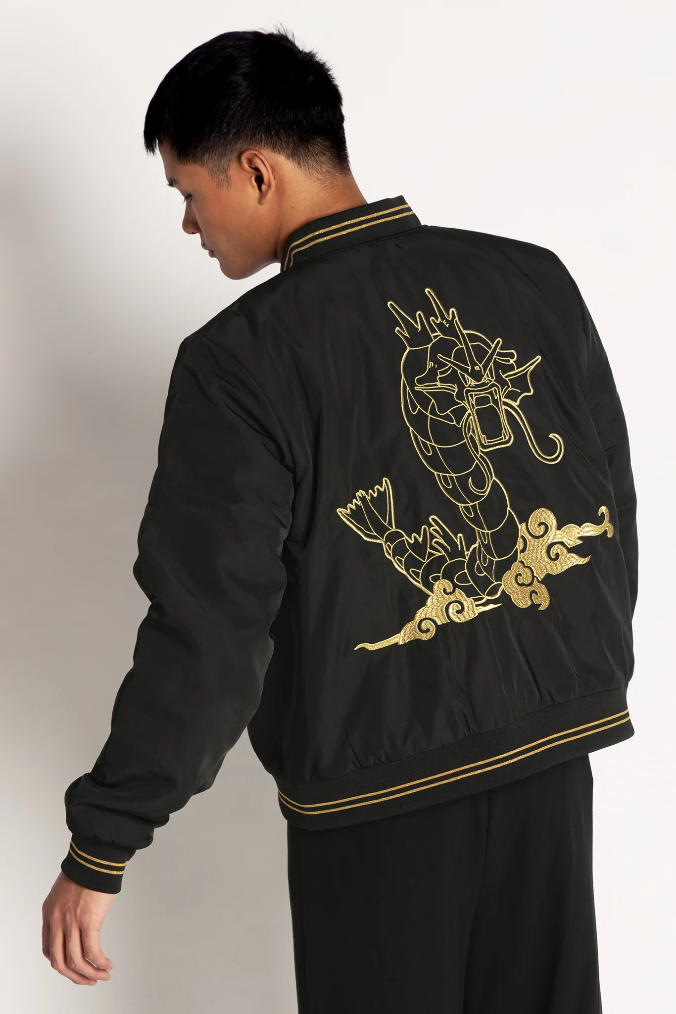 Gyarados Gold Bomber Jacket - Image 2