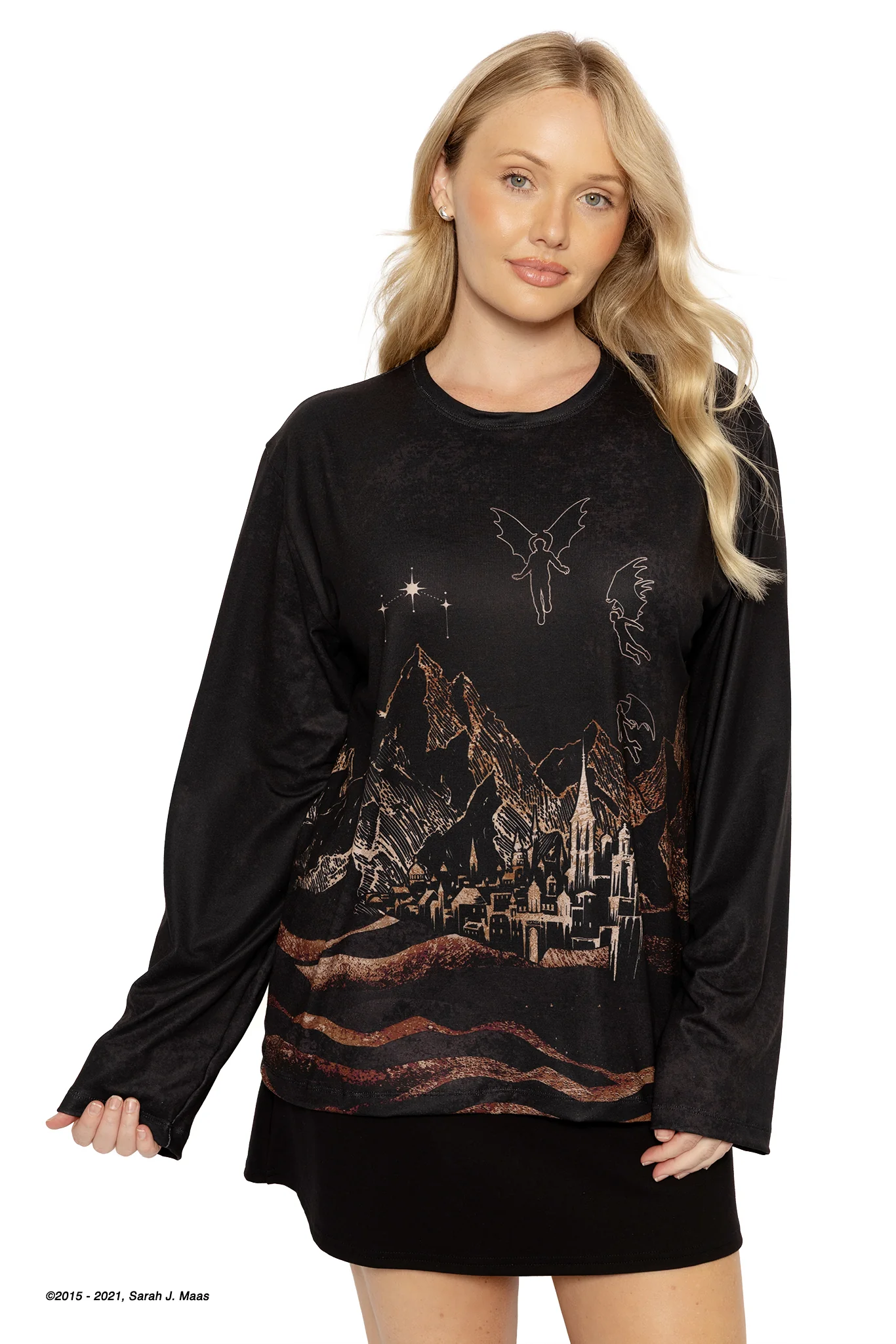 Illyrian™ Warriors Long Sleeve Oversized Boyfriend Tee