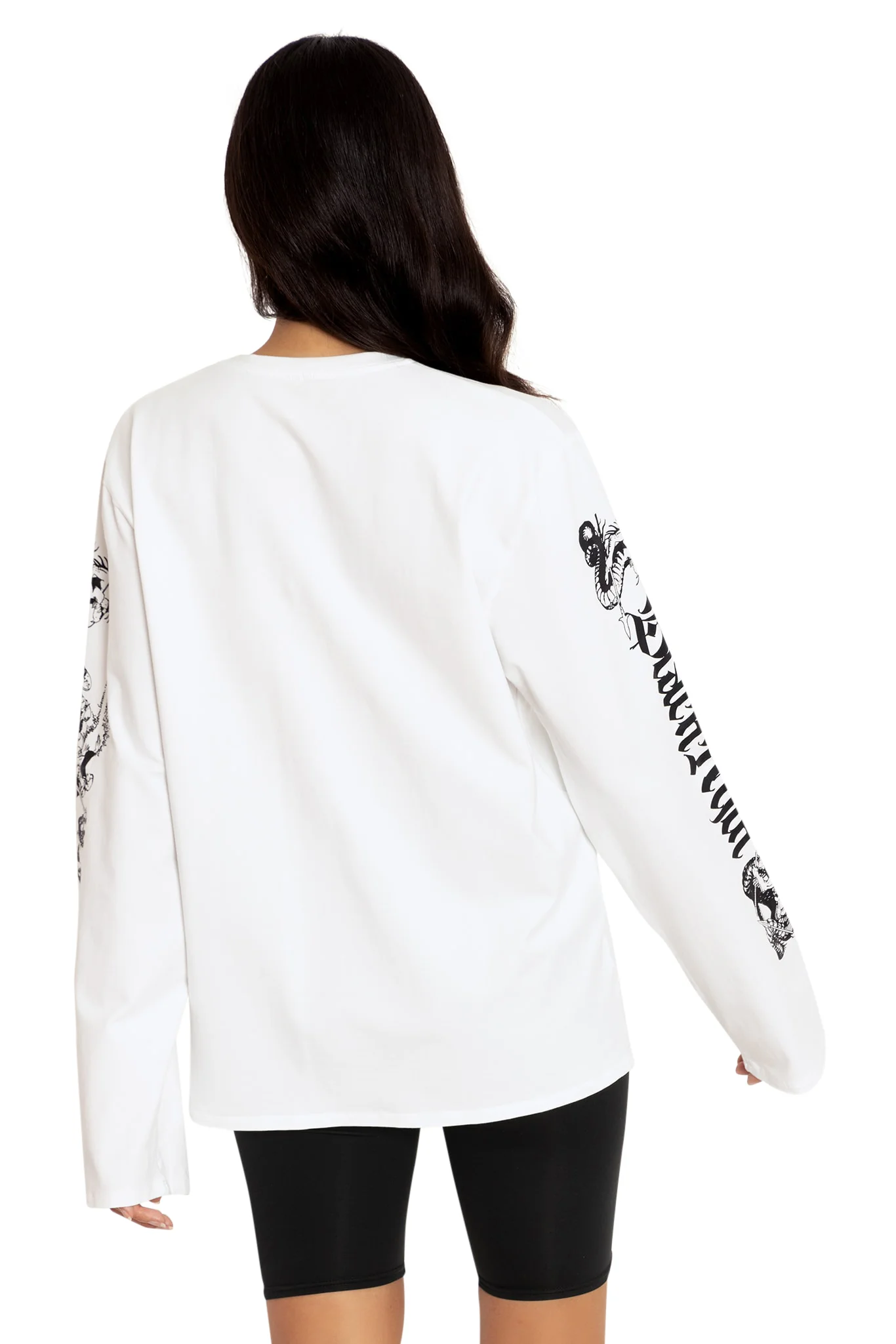 Lich Long Sleeve Oversized Boyfriend Tee - Image 2