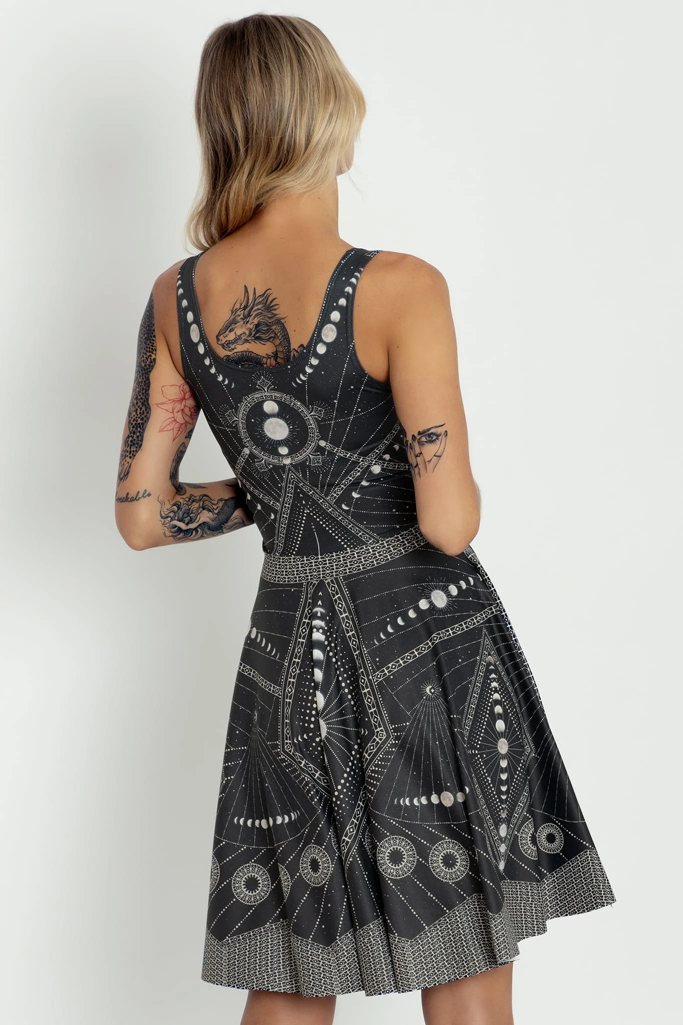 Moon Phases Scoop Longline Dress - Image 4