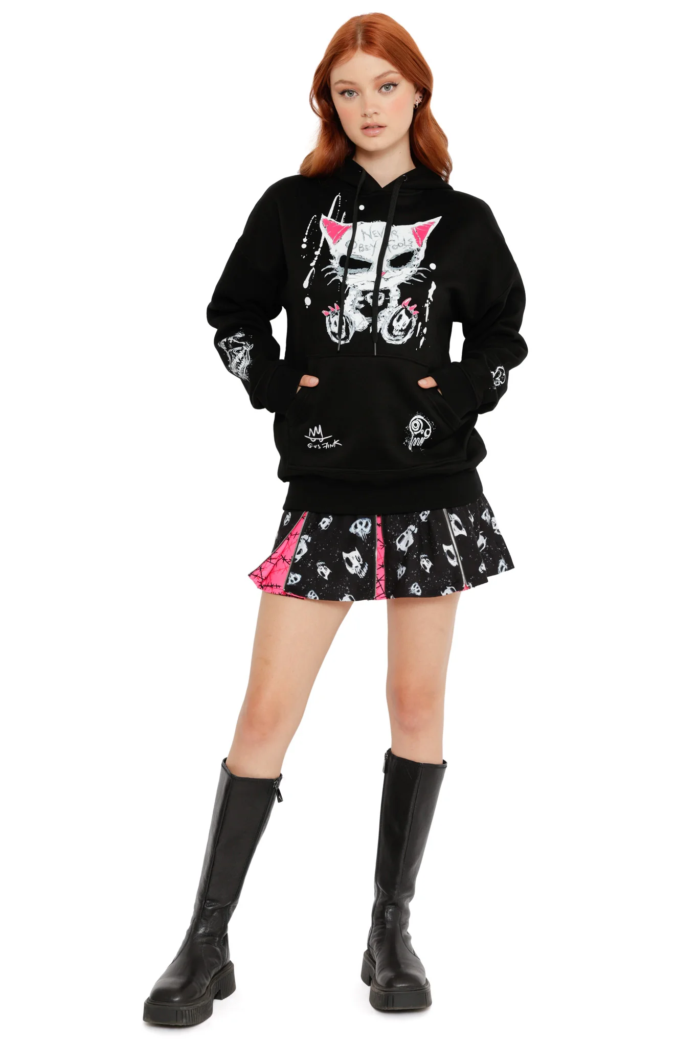 Never Obey Fools Kangaroo Pocket Hoodie - Image 6