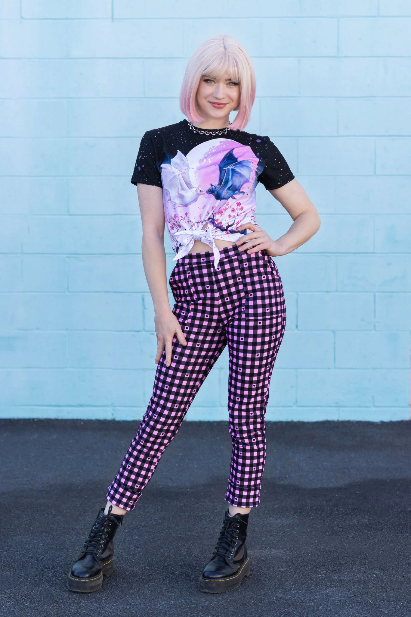 Night's Mirror Tie Front Tee - Image 2