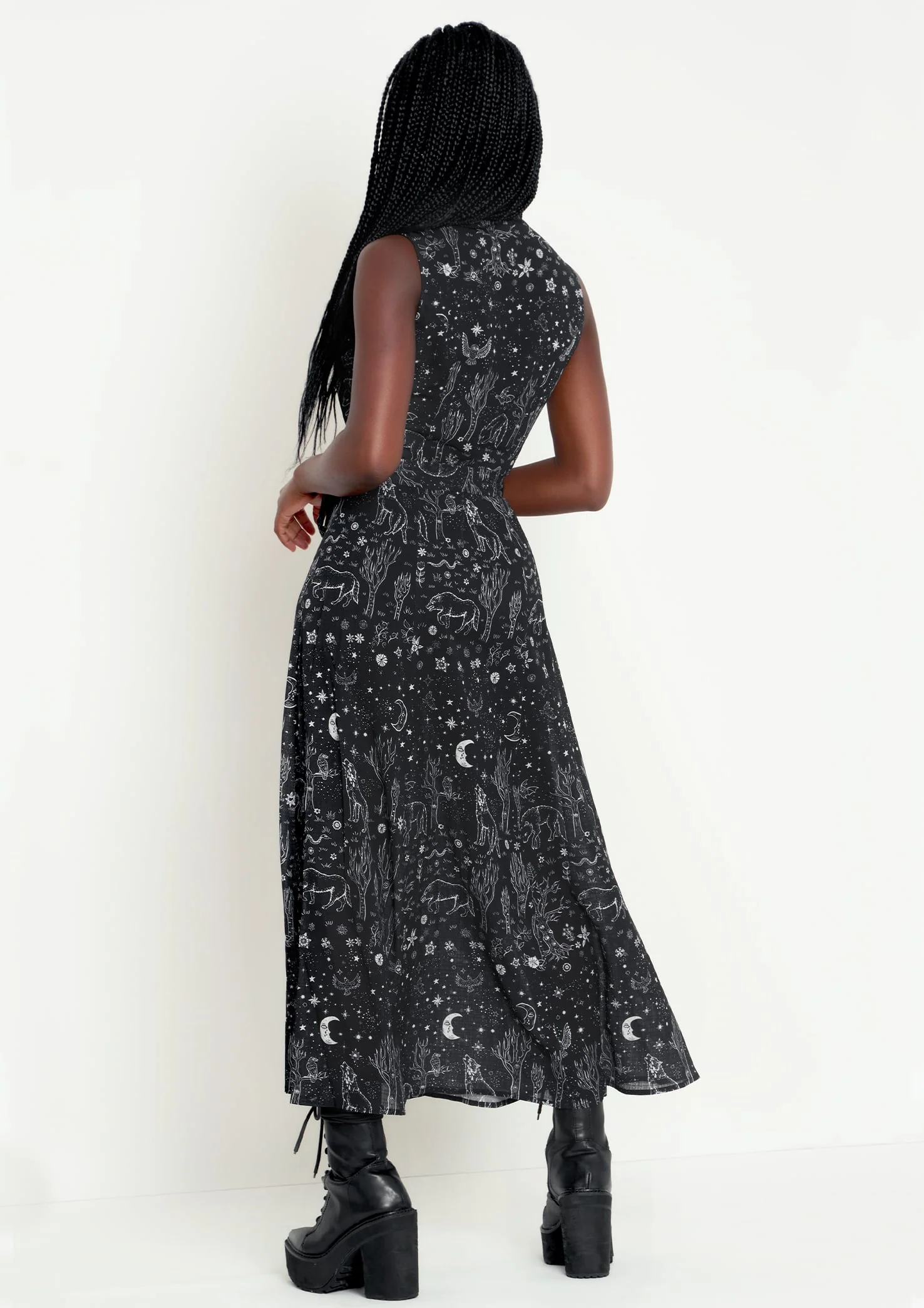 Nocturnal Maxi Shirt Dress - Image 3