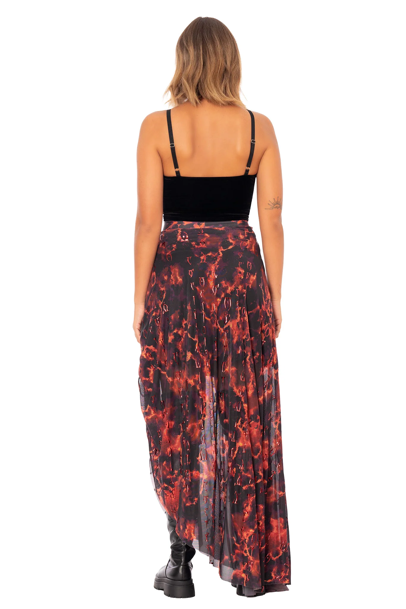 Oblivion Awaits Side Strung Maxi Skirt - Image 4