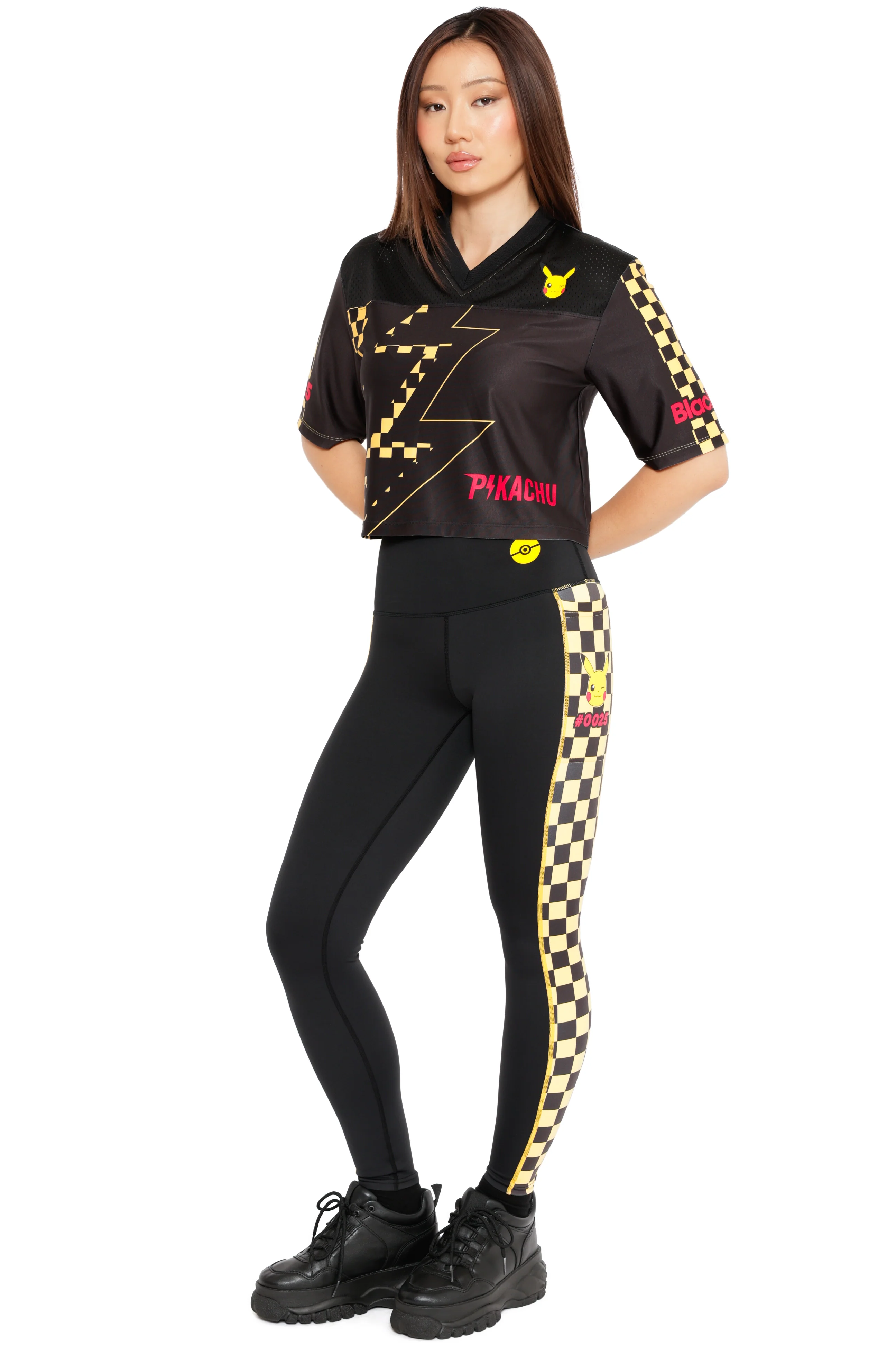 Pikachu Nostalgia High Waisted Ninja Pants - Image 2