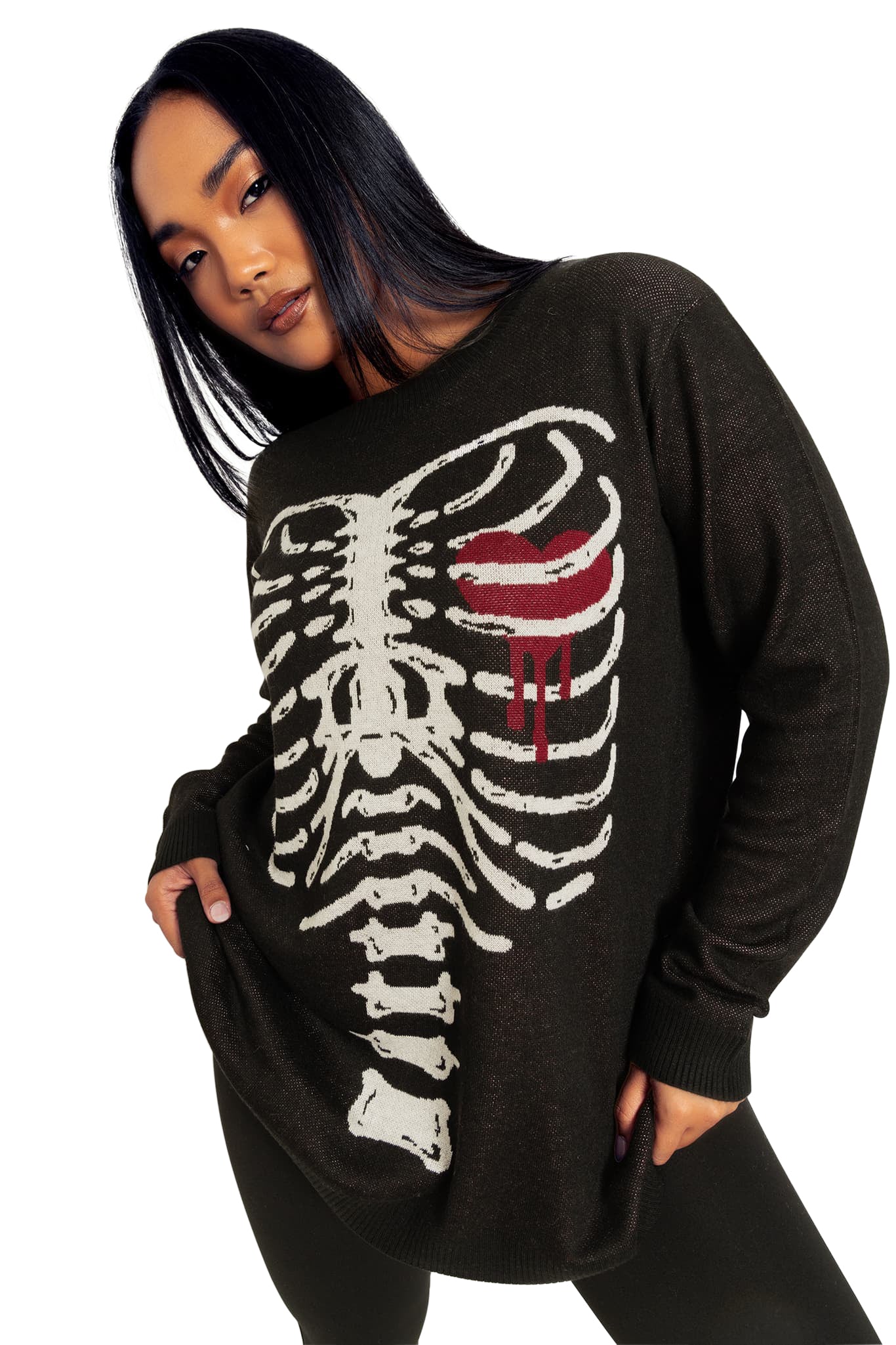 Under My Skin Light Weight Crew Knit Sweater - Image 11
