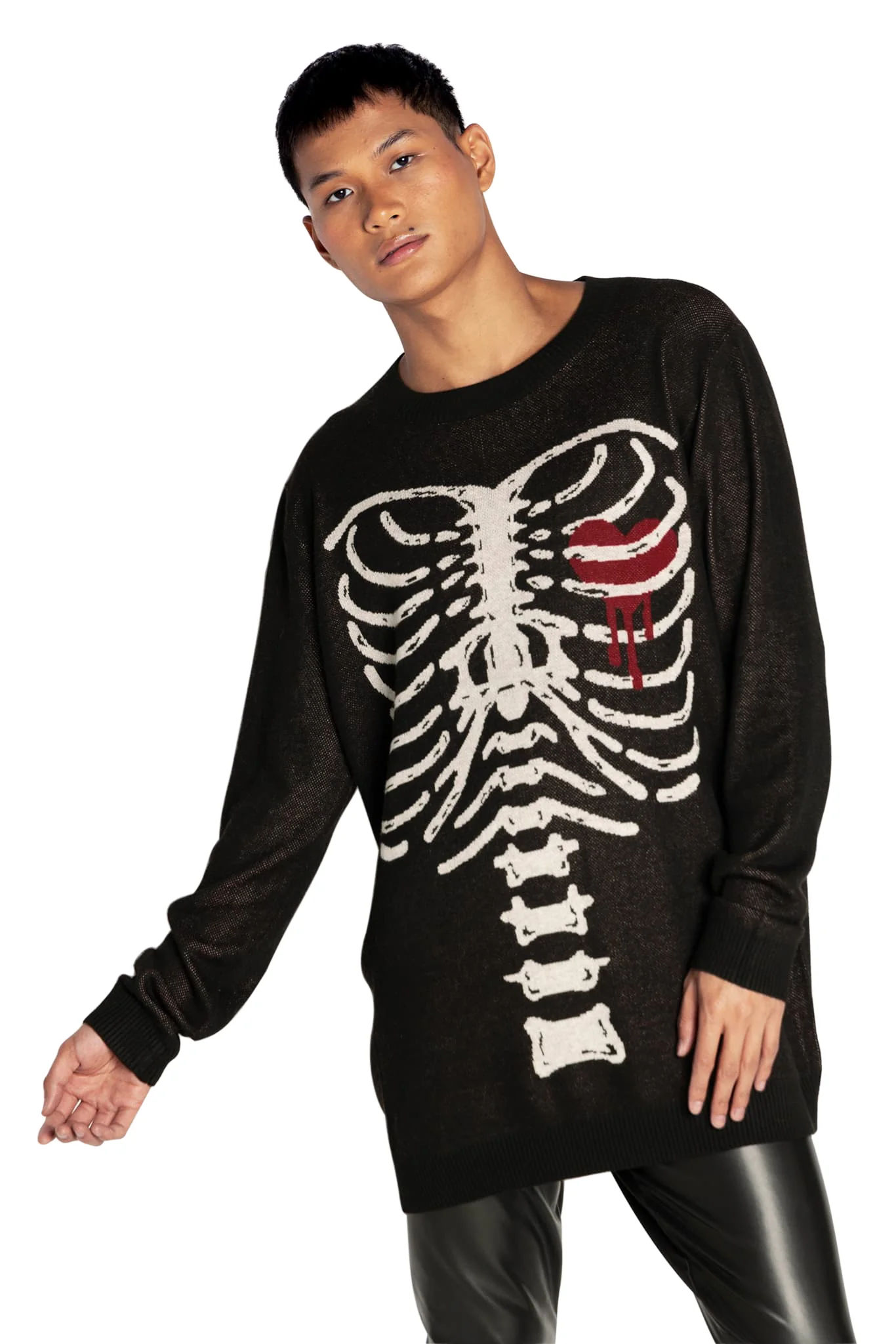 Under My Skin Light Weight Crew Knit Sweater - Image 6