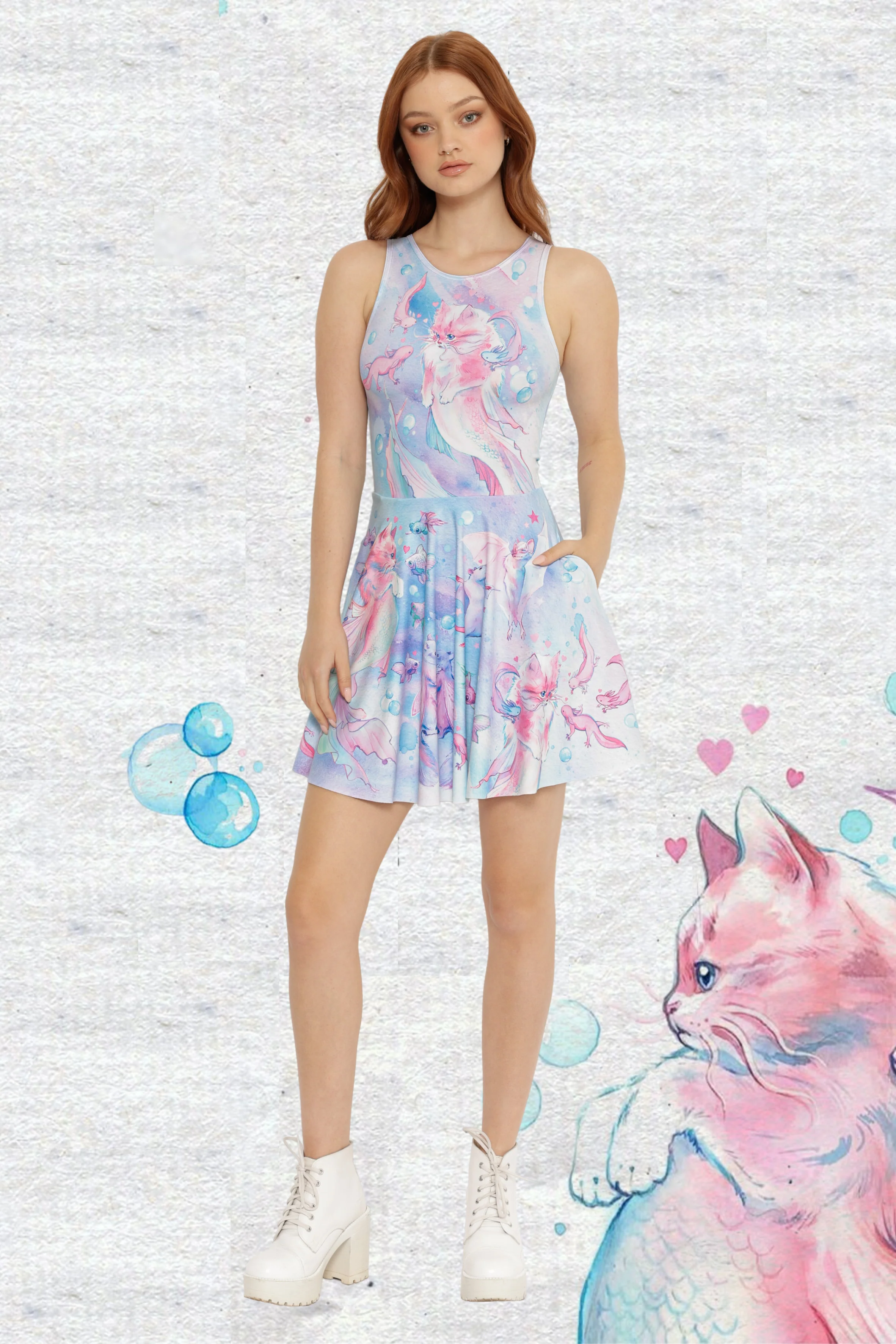 Us In Another Universe Princess Skater Dress