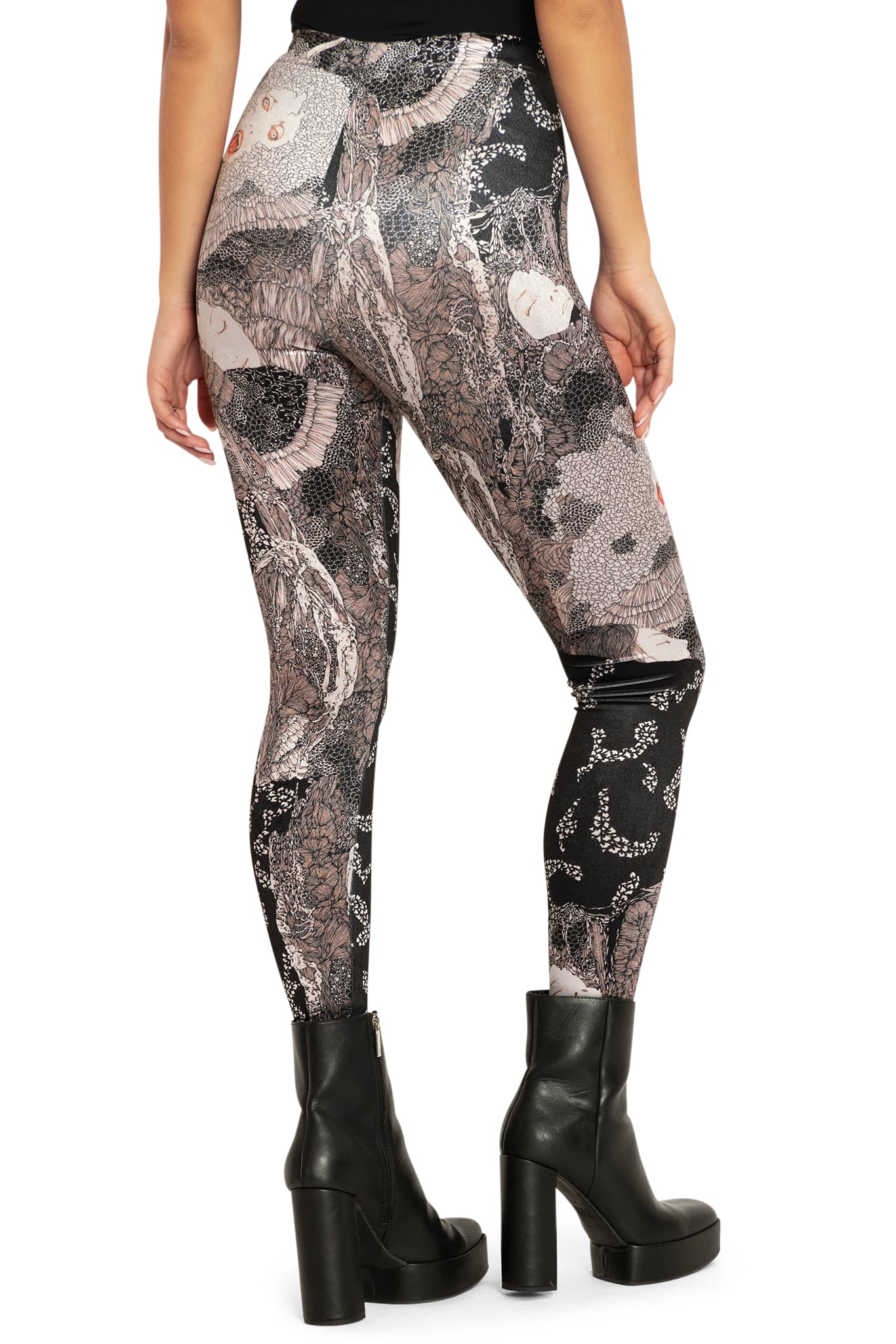 Vampire Spellbound Velvet High Waisted Leggings - Image 2