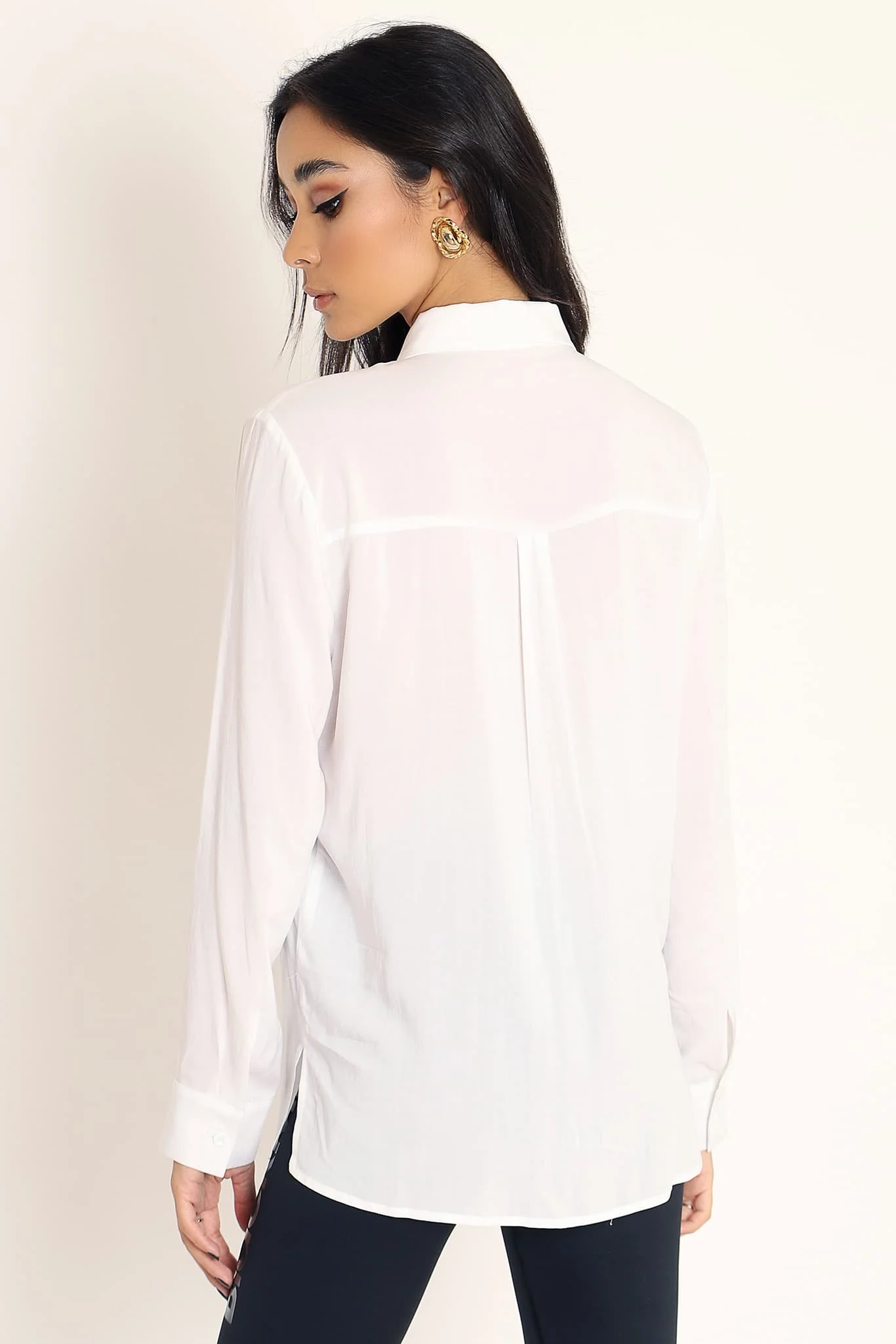 White Button Me Up Shirt - Image 2